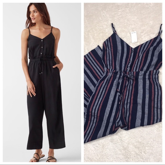 Splendid Pants - NWT Splendid Linen Stripe Jumpsuit